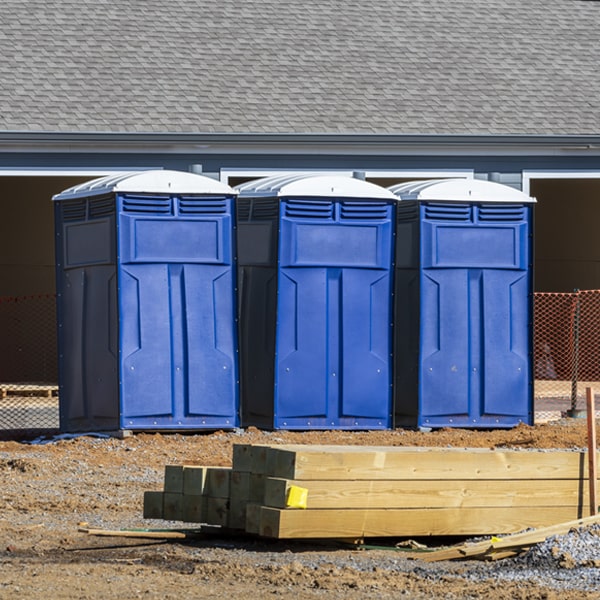 can i customize the exterior of the portable toilets with my event logo or branding in Littlefield